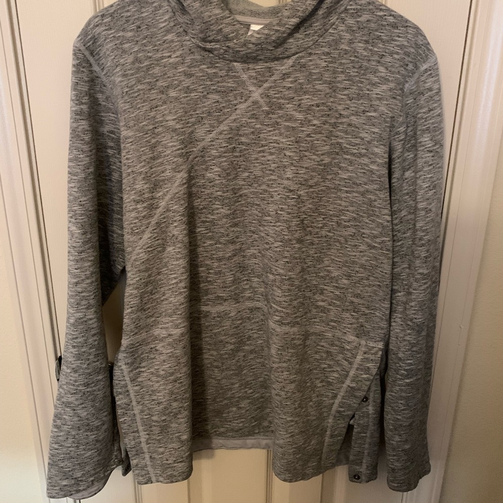 Adidas Gray Split Side Hoodie Large